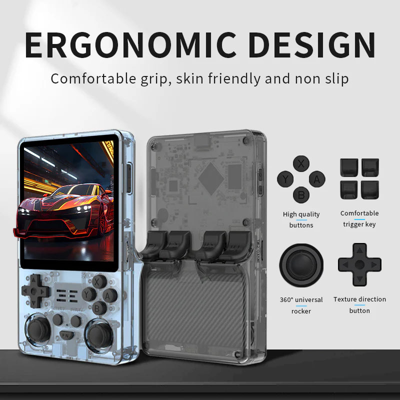 POWKIDDY RGB20SX – Retro Handheld Game Console | 4.0” 720x720 Vertical IPS | 5000mAh | Dual TF | 60Hz Smooth Emulation