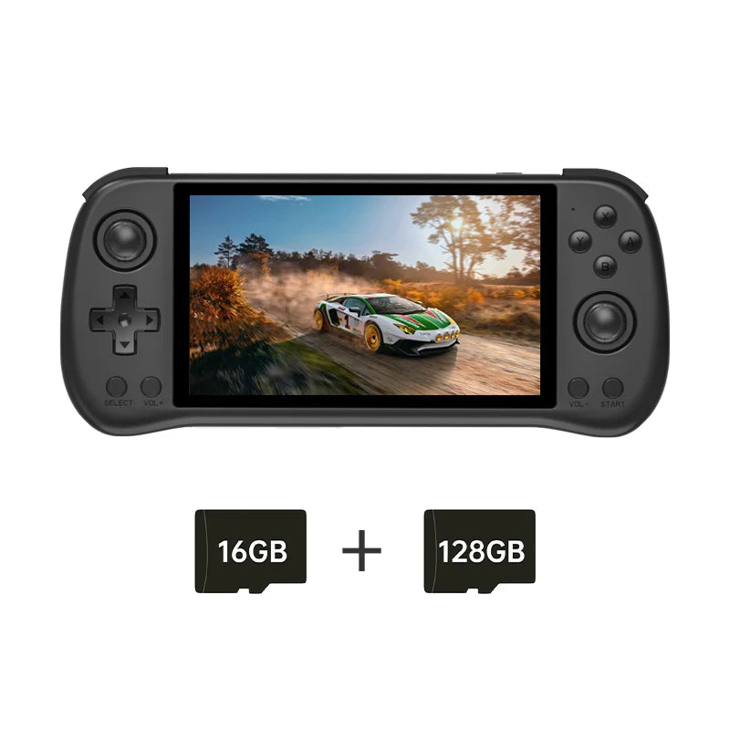 POWKIDDY X55 5.5 INCH 1280*720 IPS Screen RK3566 Handheld Game Console Open-Source Retro Console
