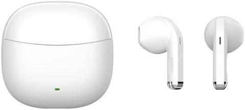 OT201 TWS True Wireless Earbuds – Bluetooth 5.3, Touch Controls, ANC, Clear Mic, 7‑Hour Playtime – Compatible with Android & iPhones – White