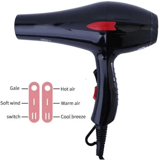 DENX Professional Hair Dryer 2200W – Salon-Grade Power, Frizz Control, Elegant Design for Home & Barbershop Use The Wonders Mart Trading™