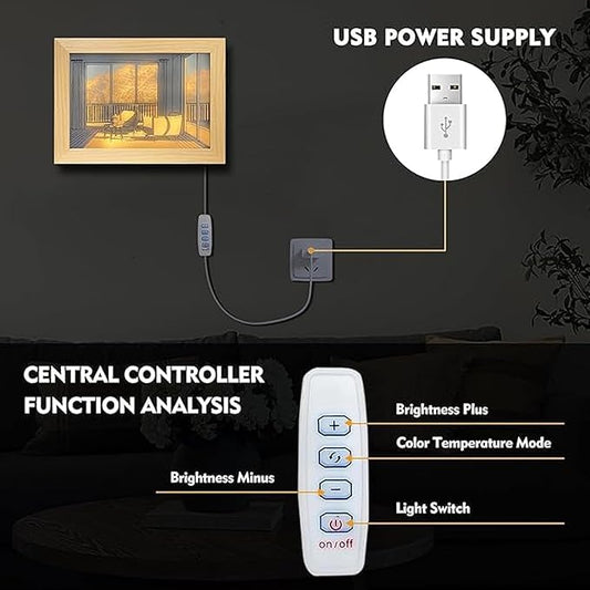 3D LED Painting Frame – Anime & Game Lamp