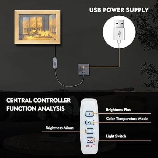 3D LED Painting Frame – Anime & Game Lamp The Wonders Mart Trading™
