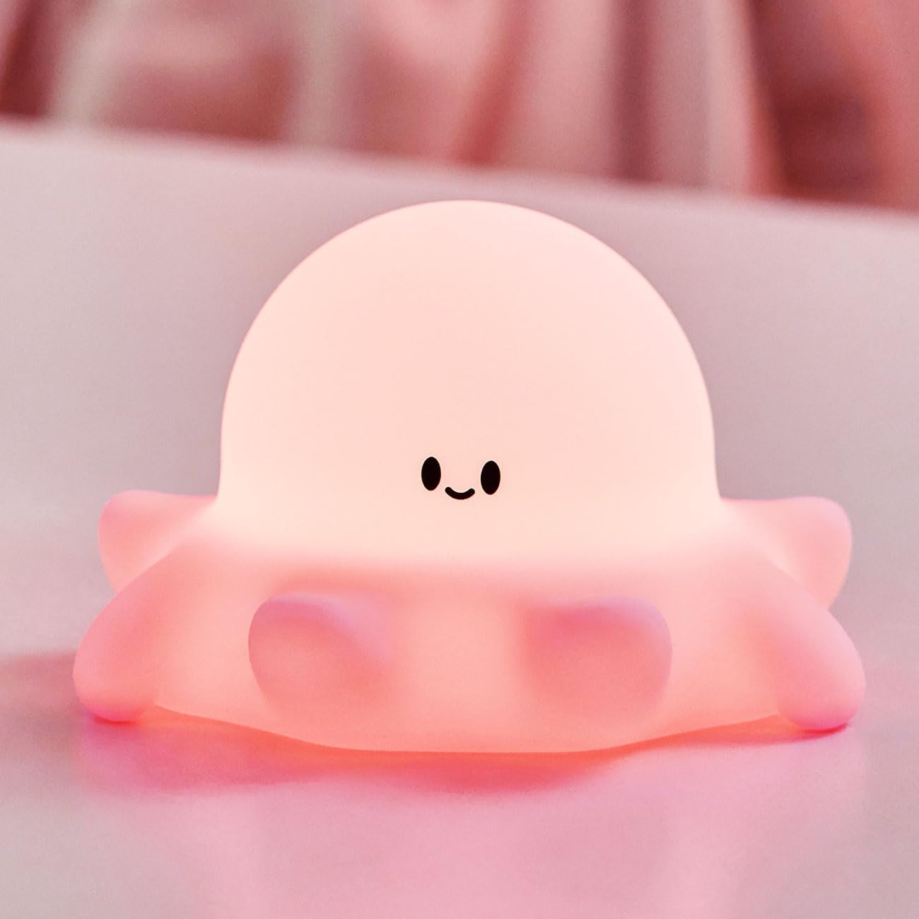 Kids Night Light 3 Light Modes, Dimmable with Timer, Touch Control, Silicone, USB Rechargeable.