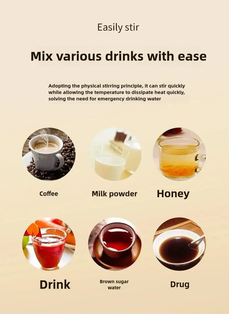 Automatic Stirring Coffee Mug – LED Temp Display, Rechargeable Magnetic Mixer, 380ml – Portable Stainless Steel Thermos for Coffee, Tea, & More The Wonders Mart Trading™