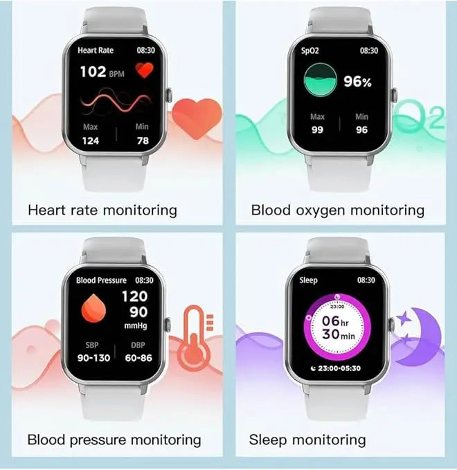 Modio MC68 Series 10 Smartwatch 2.2 Inch Large Screen Display With 3 Pair Straps and Charging Cable Designed for Ladies and Gents The Wonders Mart Trading™