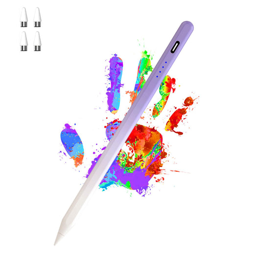 DENX Universal Stylus Pen for iPad, iPhone, Android & Tablets – Magnetic POM Tip, Type-C Rechargeable, 10H Battery, Auto Sleep, Compatible with iPad Pro/Air/Mini & Smartphones