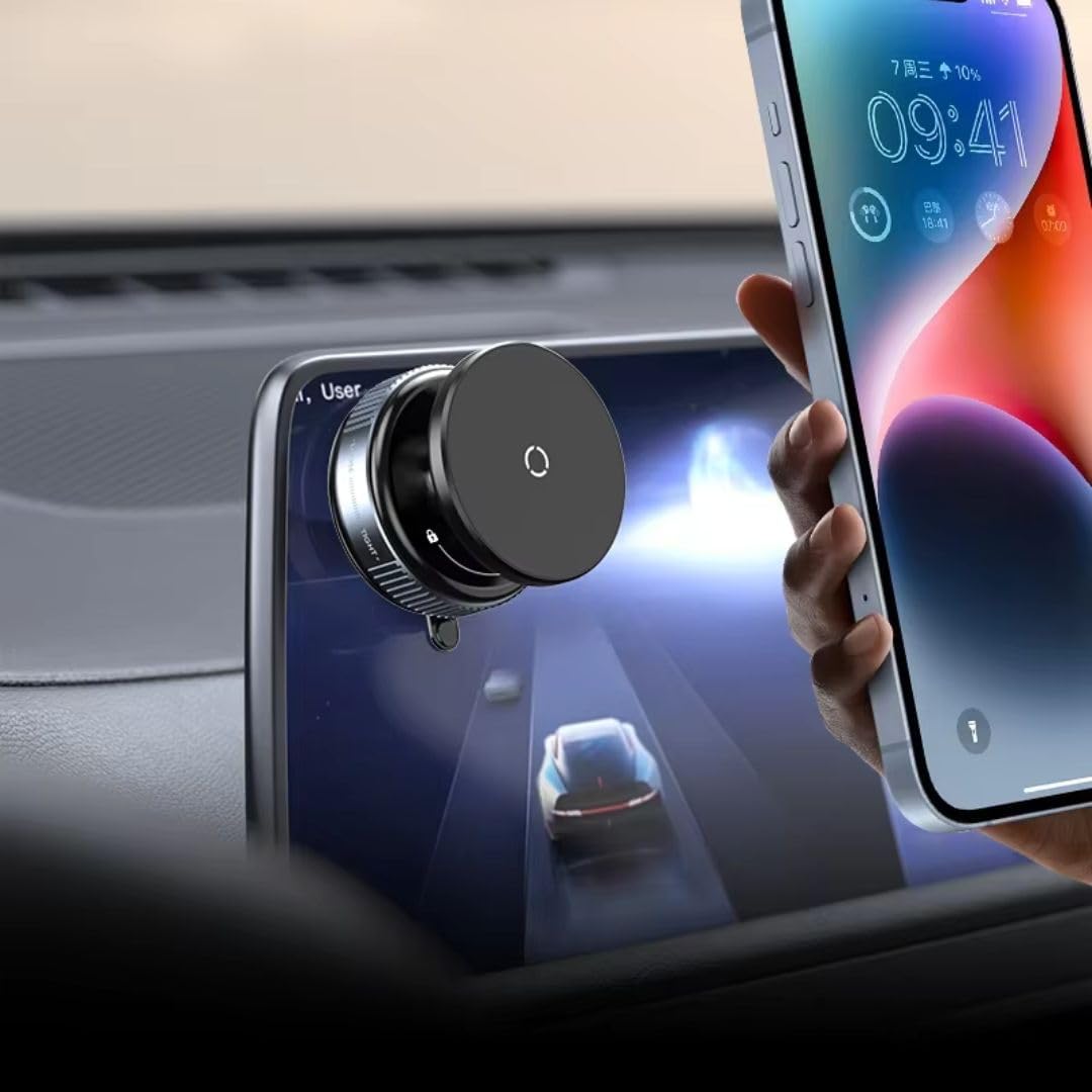 K009 360° Vacuum Magnetic Phone Mount – Universal MagSafe Holder for Car, Home, and More