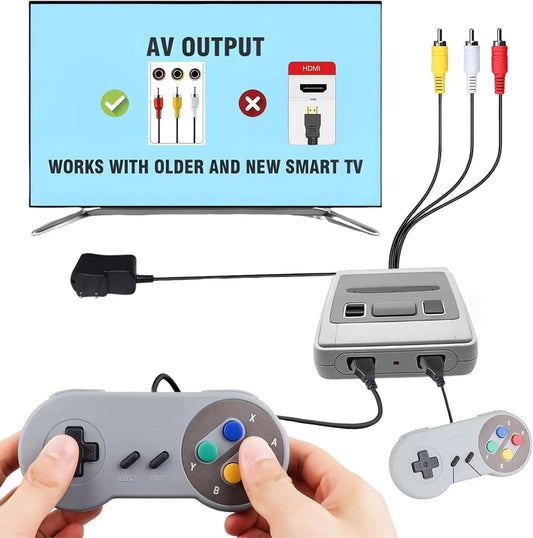 Retro Game Console (New 620l), Classic Video Game Console, Built-in 620 in 1 Classic Video Games- AV Output and Play with 2 Controllers for Kids and Adults The Wonder Mart