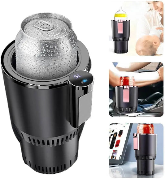 DENX Vehicle Cup Holder – Car Cup Cooler & Warmer | Instant Temperature Control, 12V DC Powered, Auto Heating & Cooling Mug Adapter The Wonder Mart