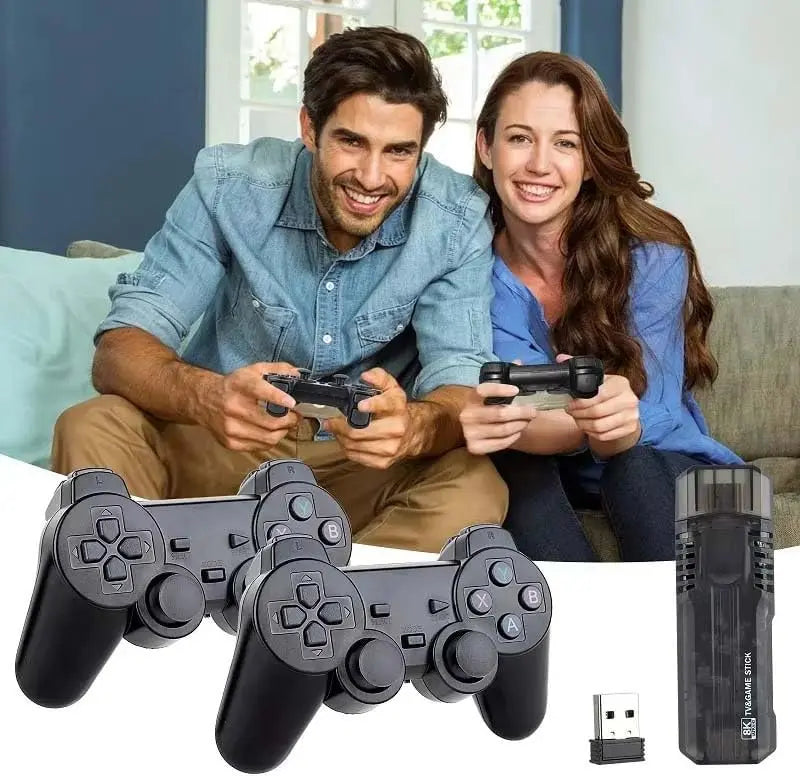 8K Android TV Box & Retro Game Console – Dual System with 10,000+ Games, Google Assistant, 5G WiFi, Chromecast, and Dual Wireless Controllers The Wonders Mart Trading™