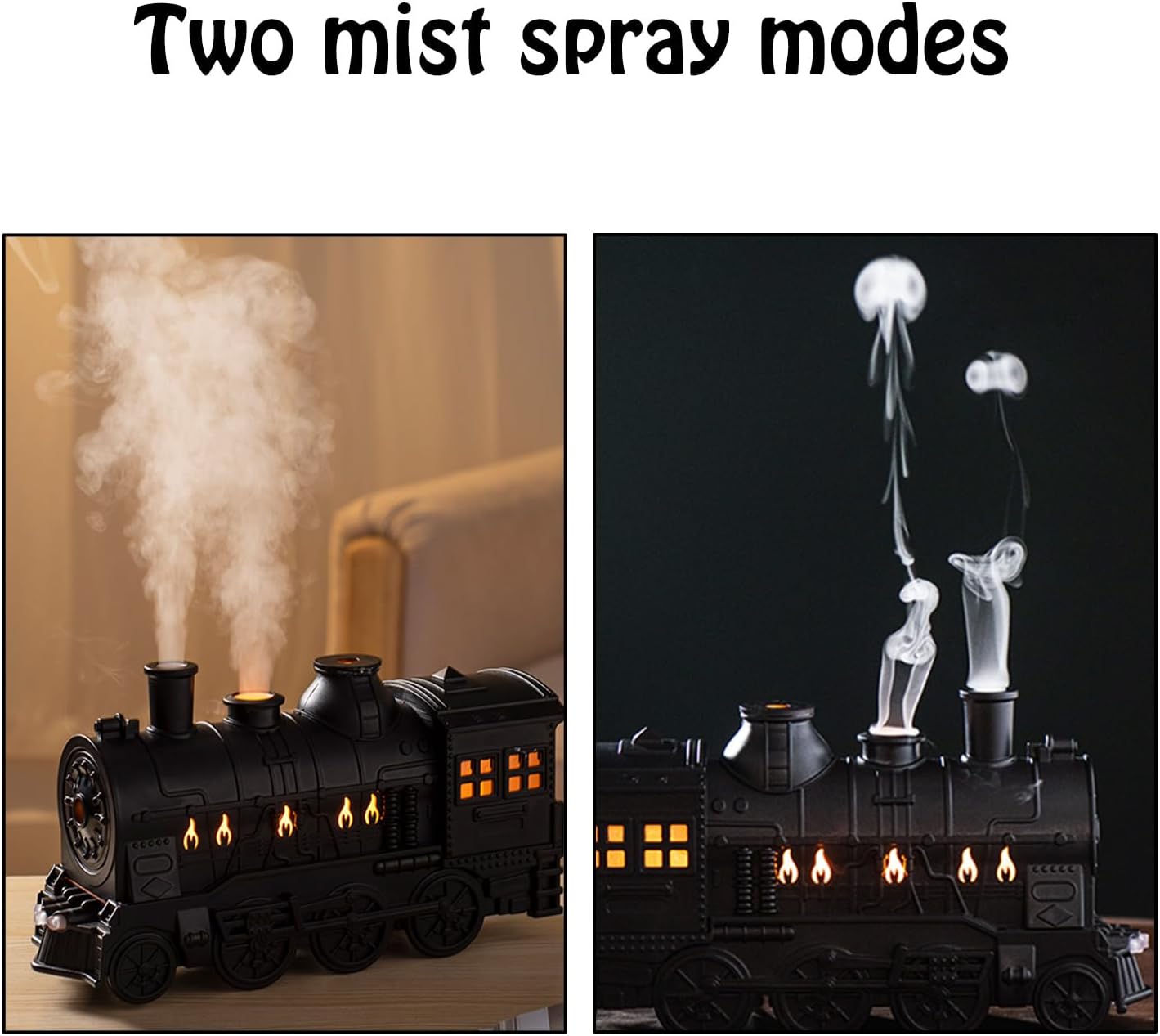 Train-Shaped Aromatherapy Diffuser – 300ml Cool Mist Humidifier with Remote & LED