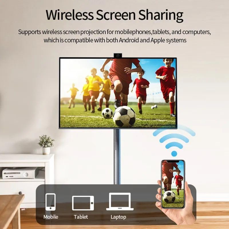 Taktik Smart Floor Display – 21.5”, 27”, 32” | Rotatable Android Touch Screen with Battery, Wi-Fi & HD Display