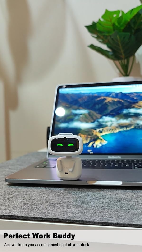 (PRE ORDER!) Aibi Pocket Pet - Wearable Robot | ChatGPT Powered AI Companion with Voice Commands, Emotional Interaction, Singing & Dancing | Magnetically Attaches to Anywhere | Ultra Portable