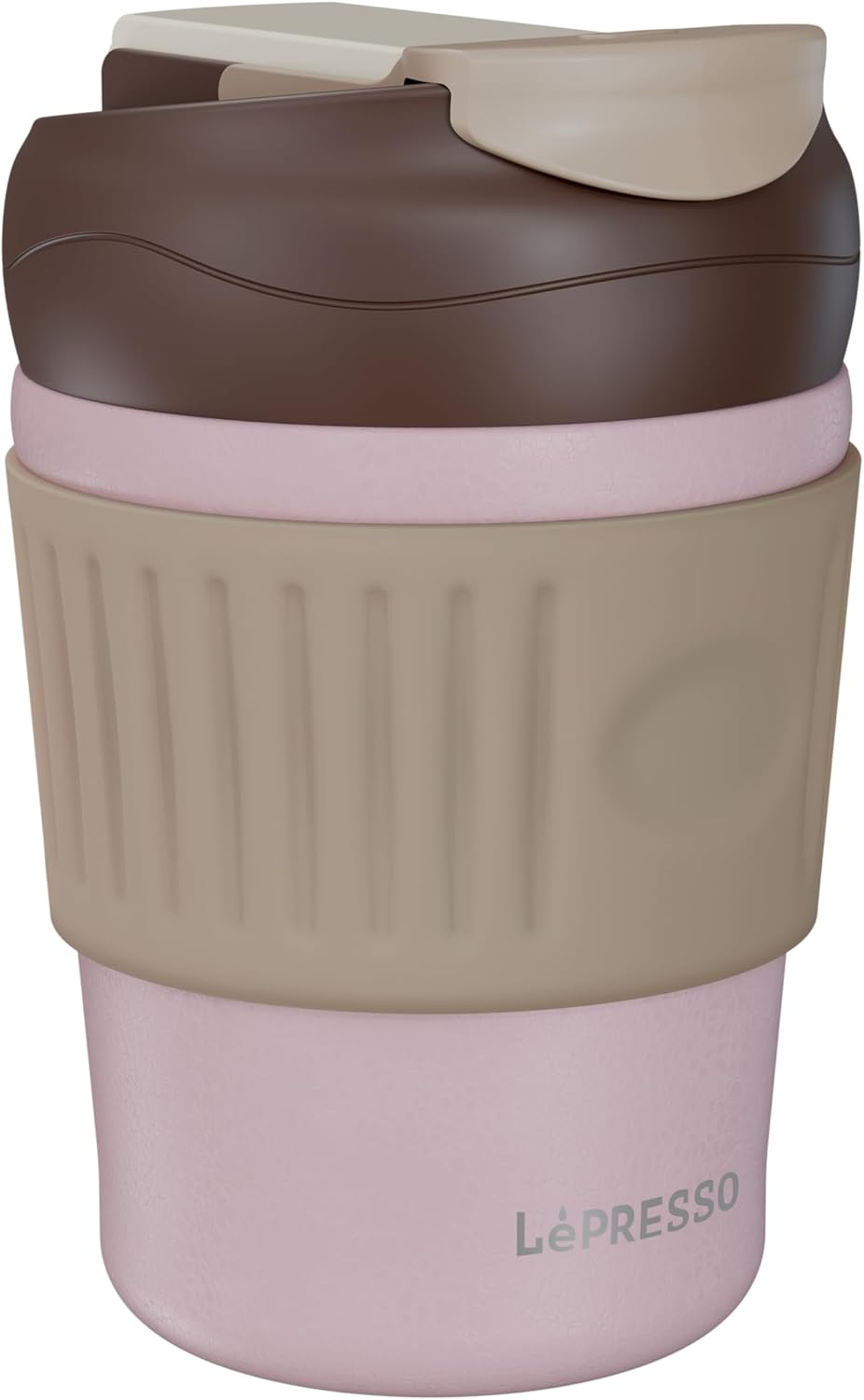 LePresso Dual Sip Tumbler Mug, 350ml Capacity, BPA Free & Leak-Proof Lid, Comfortable Grip, Stainless Steel Tumbler, Durable Thermal Insulation, Perfect for Hot Coffee & Cold Fresh Beverages
