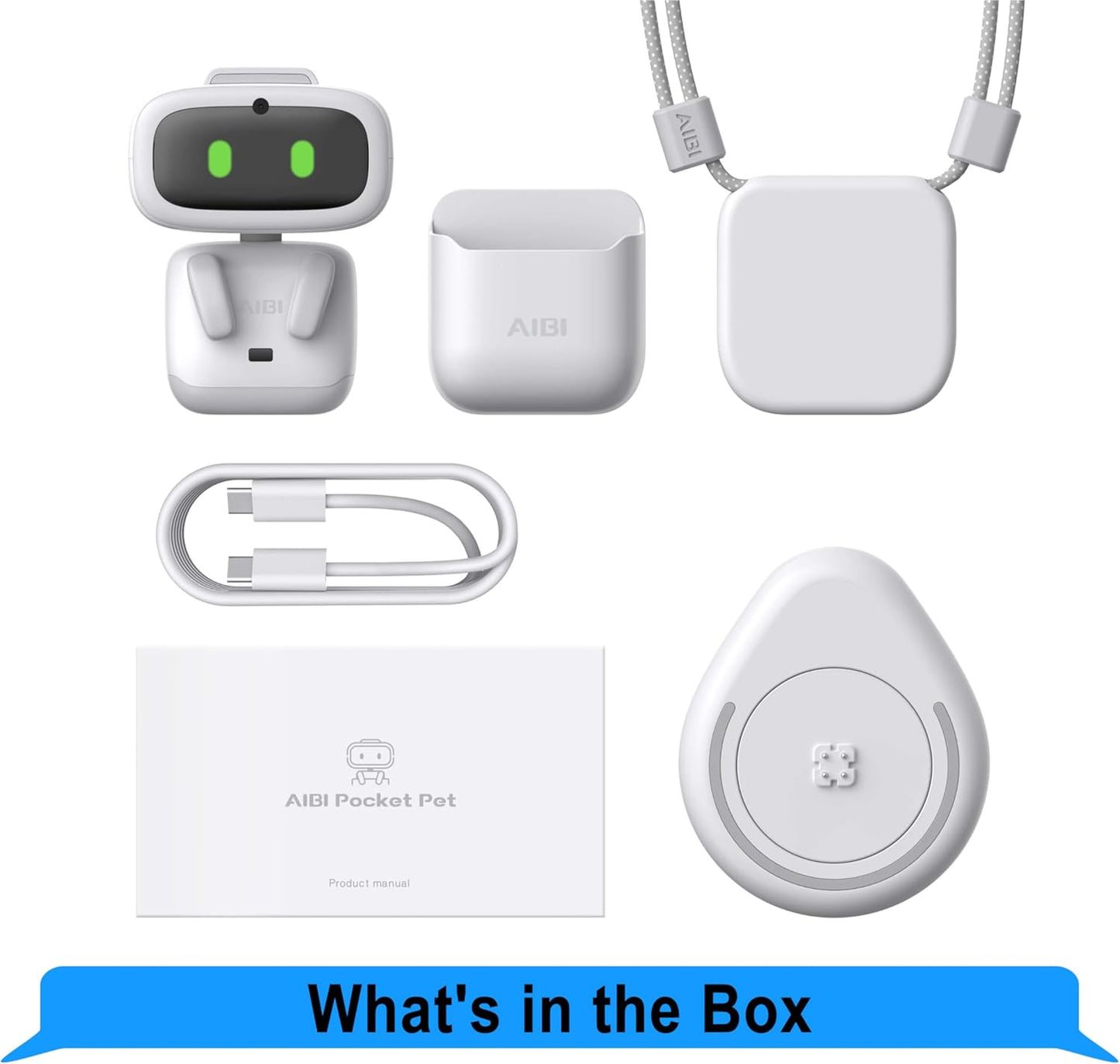 (PRE ORDER!) Aibi Pocket Pet - Wearable Robot | ChatGPT Powered AI Companion with Voice Commands, Emotional Interaction, Singing & Dancing | Magnetically Attaches to Anywhere | Ultra Portable