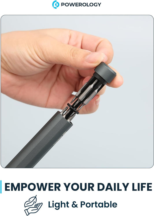 Powerology 22-in-1 Precision Screwdriver Set – Magnetic Storage, Double-Ended Bits, Lightweight Aluminum Body, Compact & Portable Tool Kit