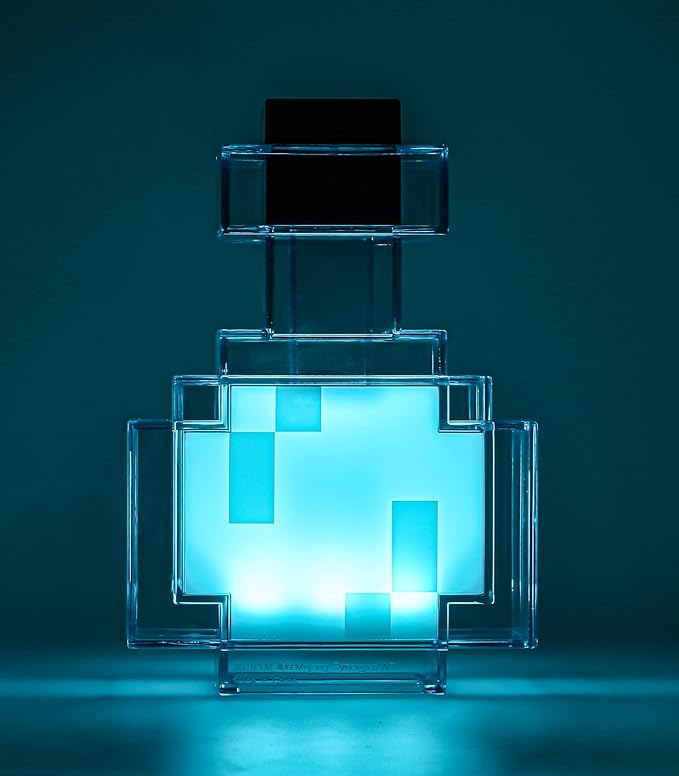 Minecraft Potion Bottle LED Lamp – 8 Color Changing Mood Light | Shake to Switch | USB Rechargeable