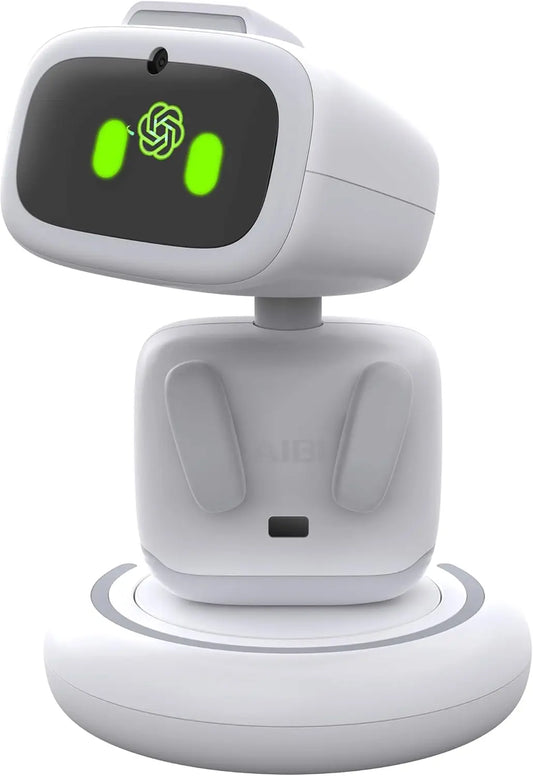 (PRE ORDER!) Aibi Pocket Pet - Wearable Robot | ChatGPT Powered AI Companion with Voice Commands, Emotional Interaction, Singing & Dancing | Magnetically Attaches to Anywhere | Ultra Portable The Wonders Mart Trading™