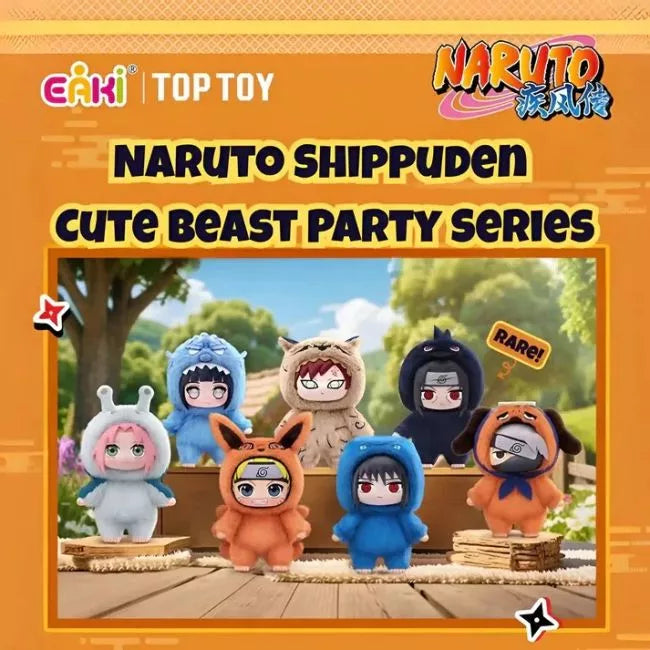 Top Toy x Naruto Shippuden – Cute Beast Party Plush Blind Box Series