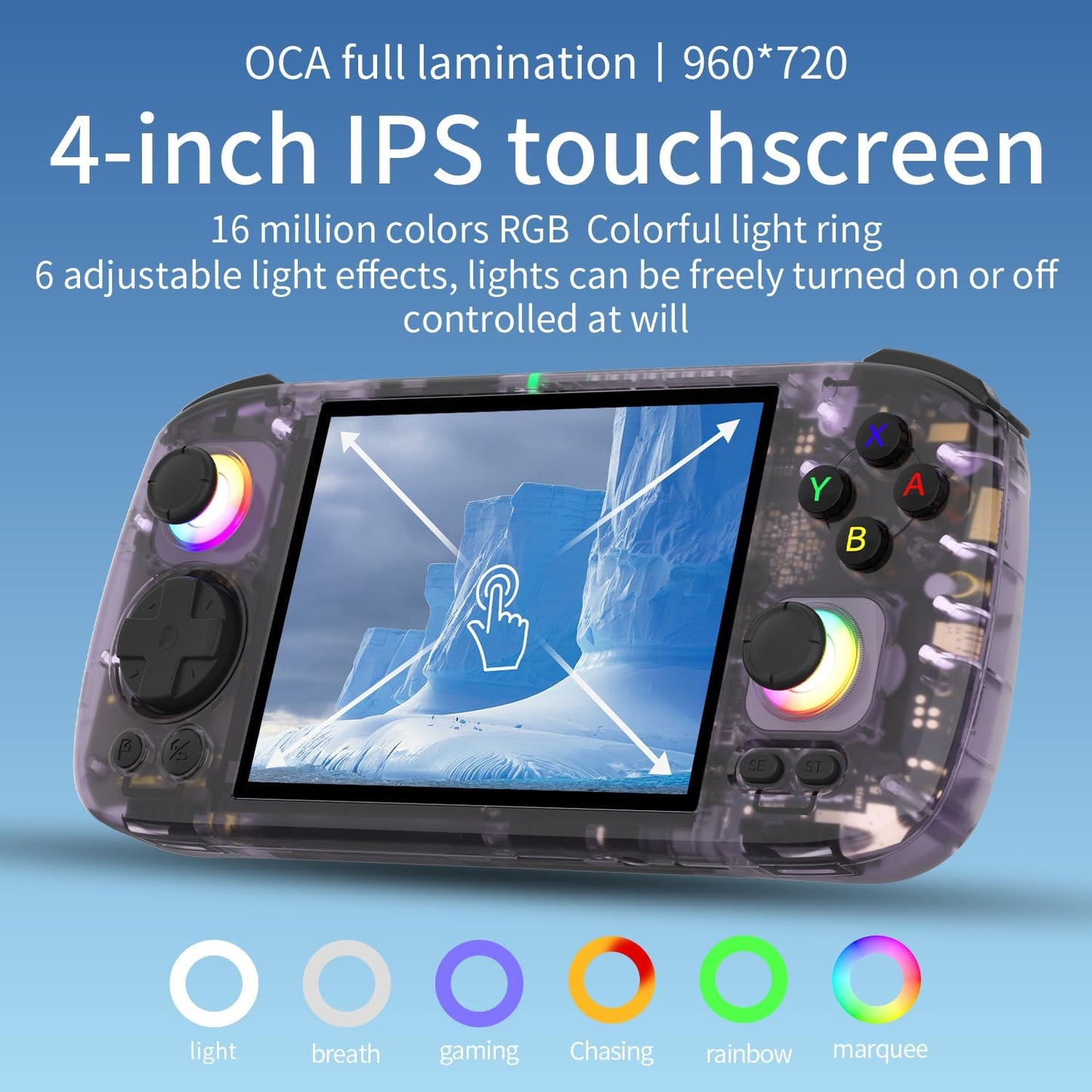 RG406H Retro Handheld Console – Android 13 | 8GB RAM + 128GB UFS | RGB Gaming Beast
