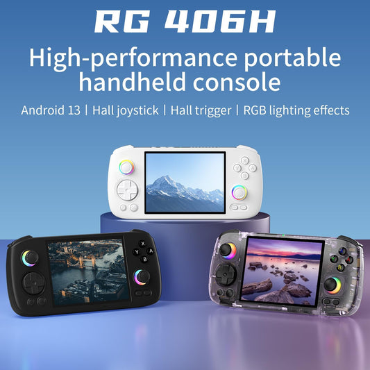RG406H Retro Handheld Console – Android 13 | 8GB RAM + 128GB UFS | RGB Gaming Beast