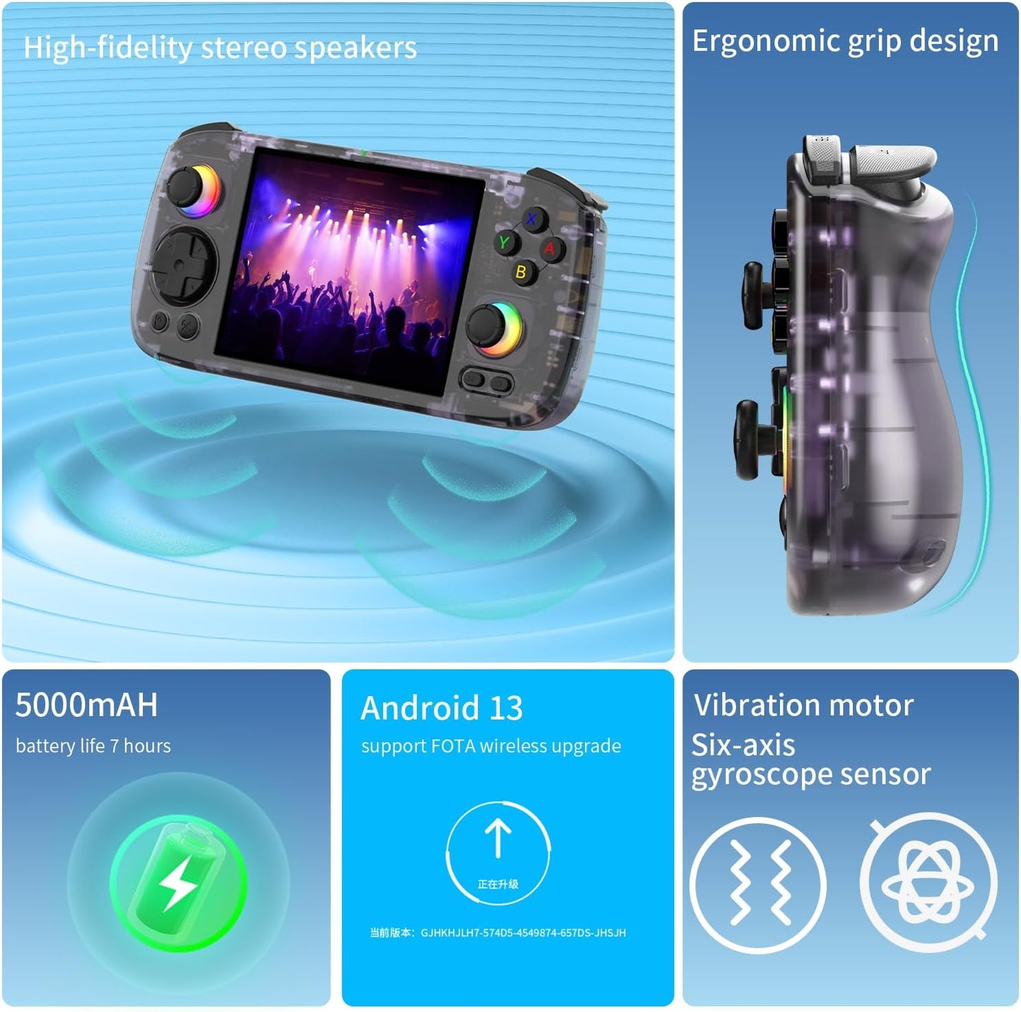 RG406H Retro Handheld Console – Android 13 | 8GB RAM + 128GB UFS | RGB Gaming Beast