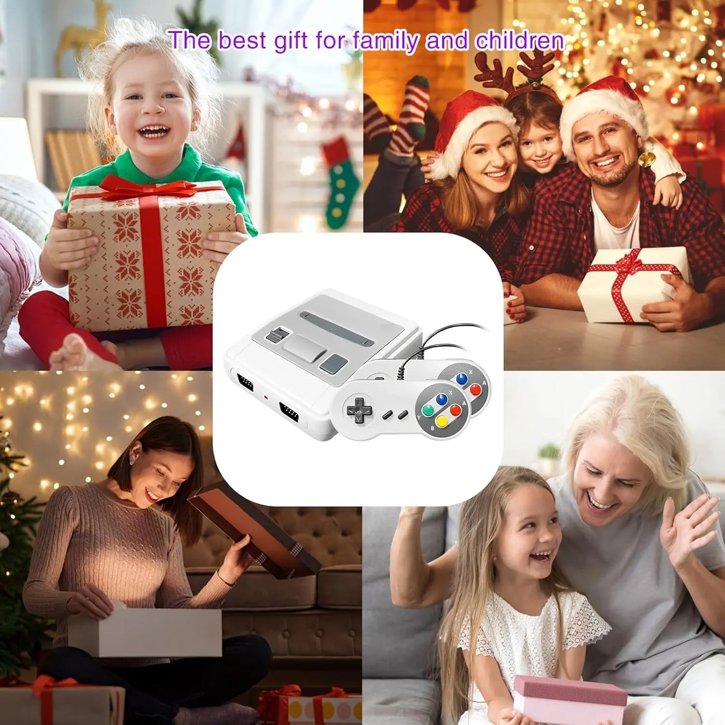 Retro Game Console (New 620l), Classic Video Game Console, Built-in 620 in 1 Classic Video Games- AV Output and Play with 2 Controllers for Kids and Adults The Wonder Mart