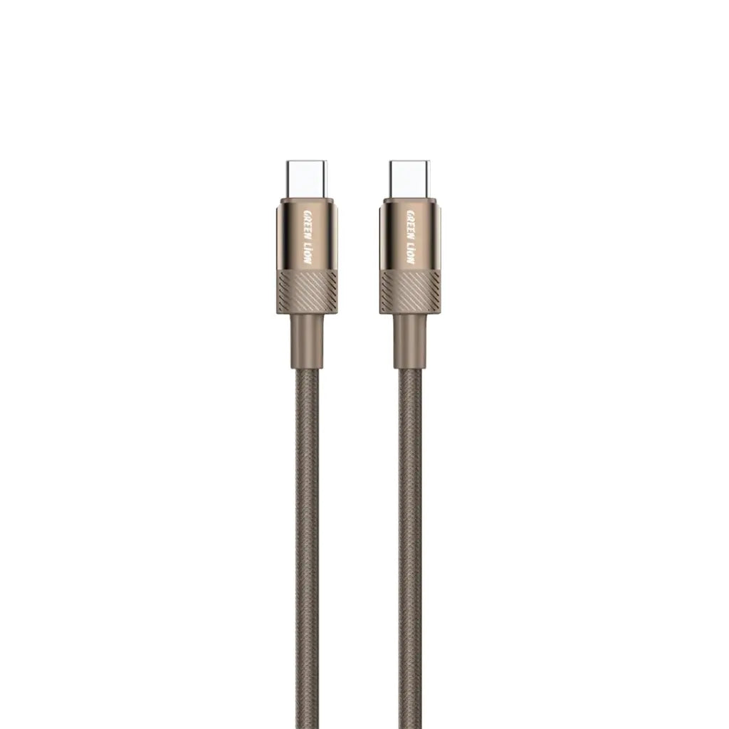 Green Lion Desert Spark Cable USB-C to USB-C 1M 60W- Desert Titanium