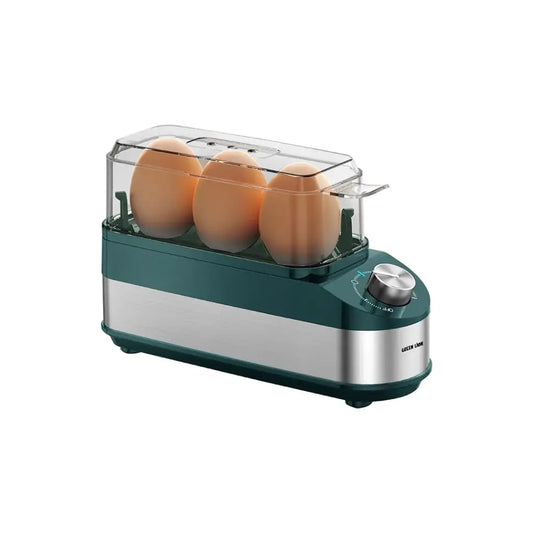 Green Lion Electric Egg Cooker – Smart (1–6 Eggs, 400W) & Trio (1–3 Eggs, 210W) Variants with Auto Shutoff & Easy Operation – BPA-Free – Green