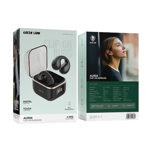 Green Lion Aurix Clip On Earbuds The Wonders Mart Trading™