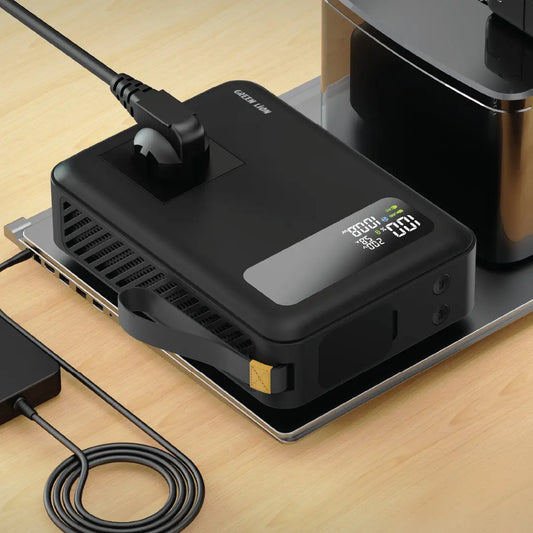 Green Lion Power Vault 270W Power Bank – 30000mAh, PD100W Fast Charging, AC Output, Built-In Cooling Fan – Black