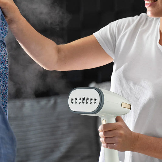 Green Lion Steam 1800W Garment Steamer – 350mL Tank, 35s Fast Heat-Up, 32g/min Steam Output, Anti-Dry Protection – Beige