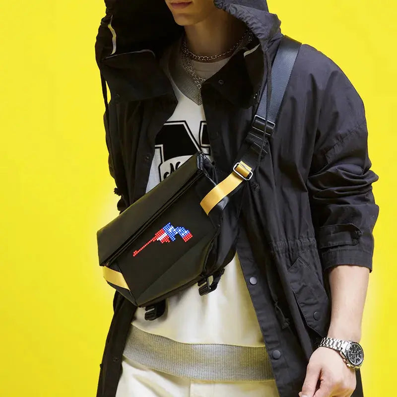 Smart LED Screen Crossbody Bag - Waterproof, APP Controlled, and Stylishly Versatile The Wonder Mart