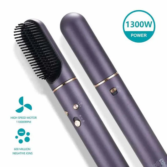 Winning Star 5-in-1 High-Speed Hair Dryer – 1300W with Negative Ion Technology & Brushless Motor (Black)