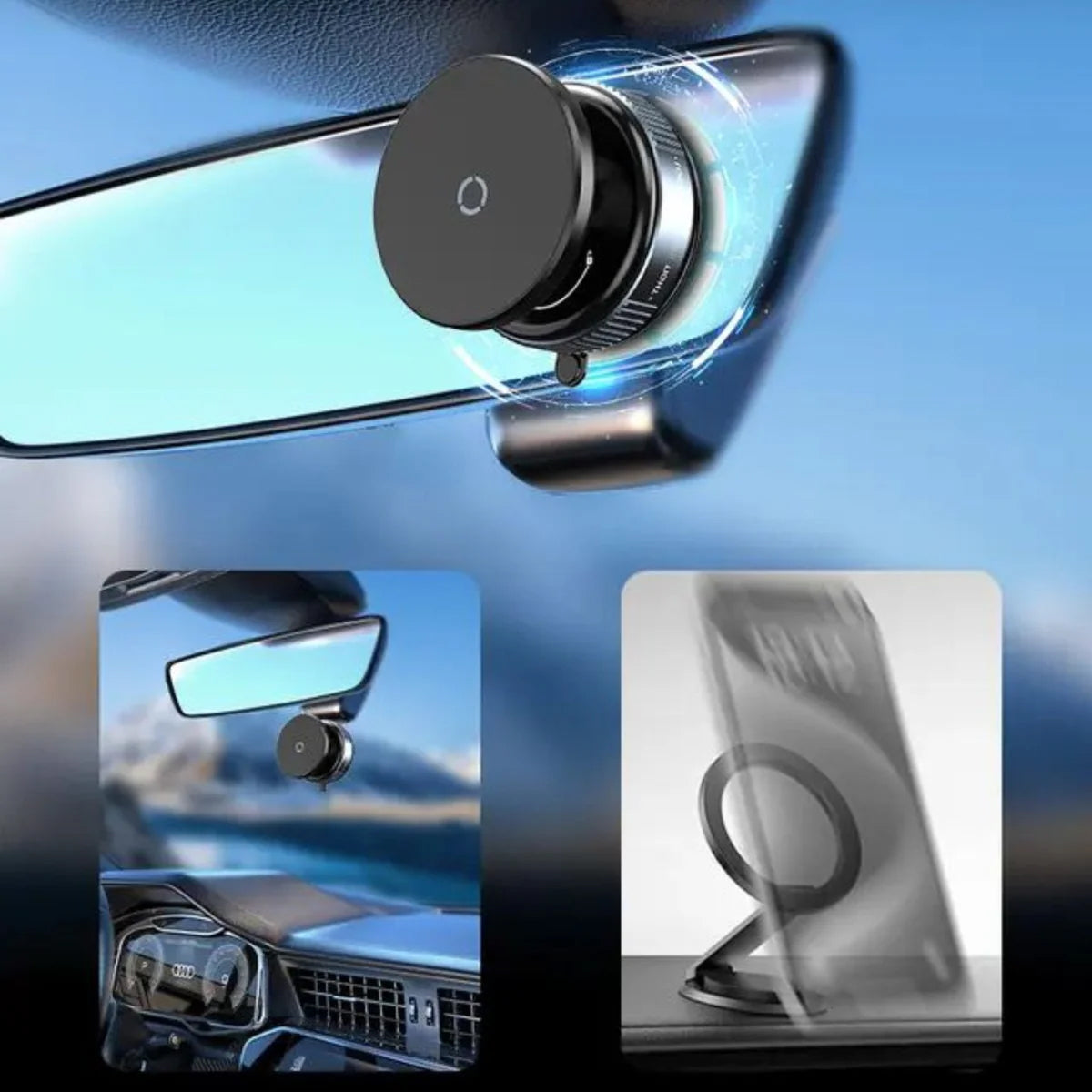 K009 360° Vacuum Magnetic Phone Mount – Universal MagSafe Holder for Car, Home, and More
