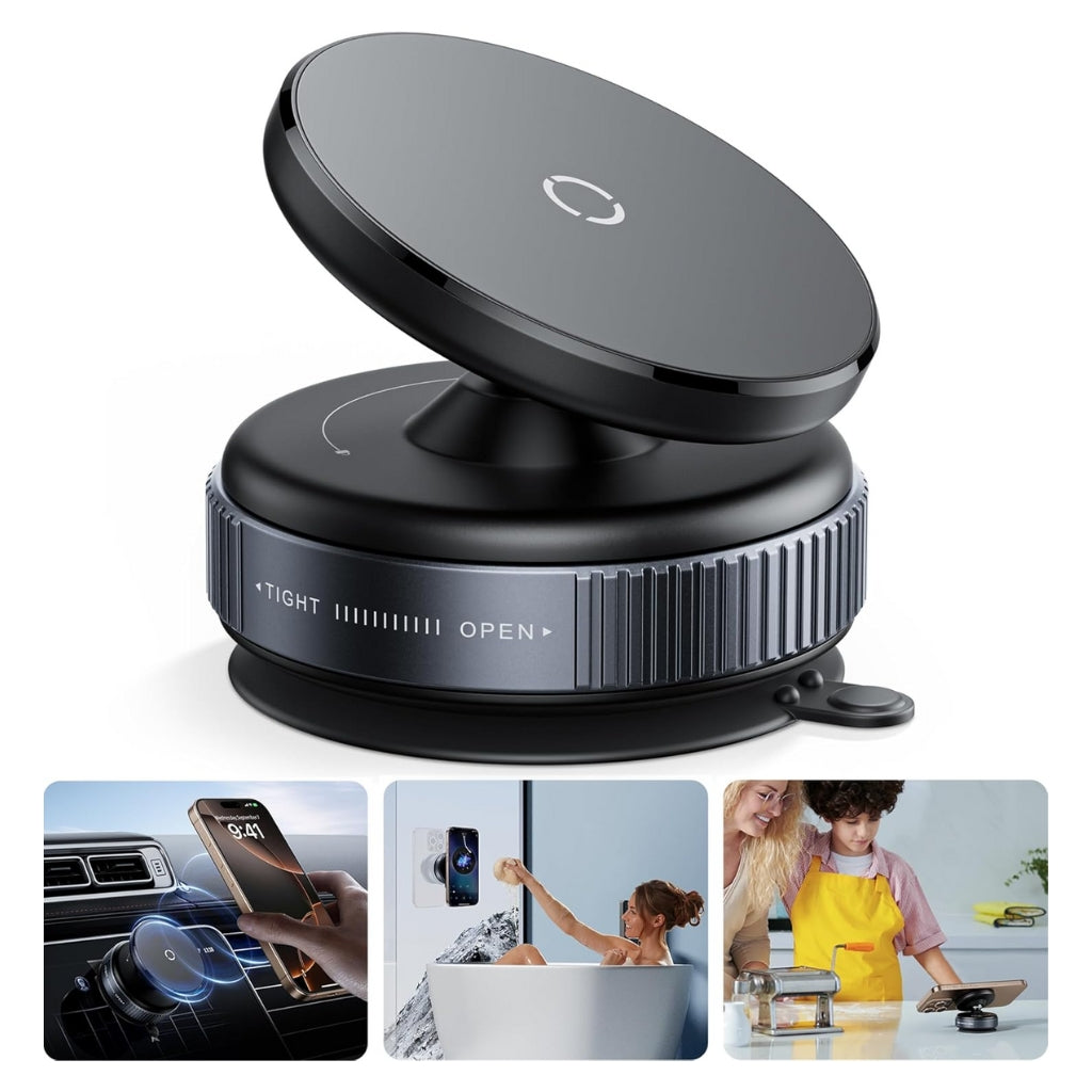 K009 360° Vacuum Magnetic Phone Mount – Universal MagSafe Holder for Car, Home, and More