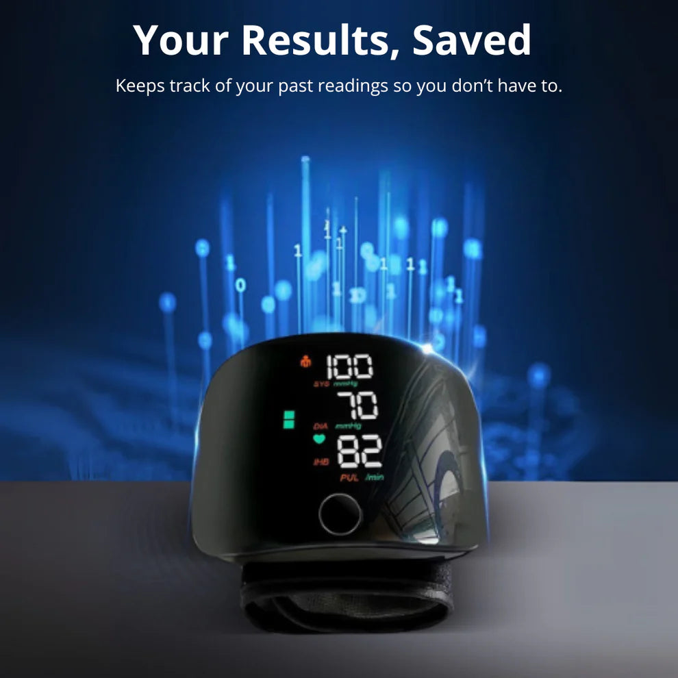 Wrist Blood Pressure Monitor with LCD Display and Voice System