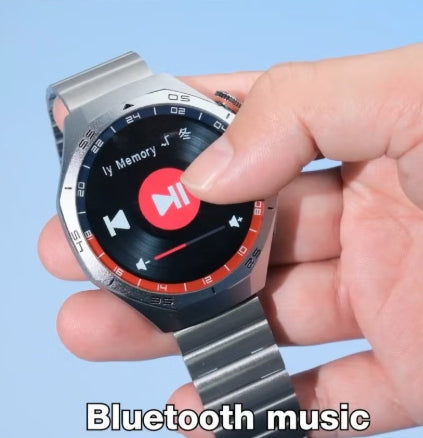 Modio MR-71 Smart Watch Black Premium Analog-Digital Hybrid Design, Dual Strap Options, Full Touchscreen with Classic Dial, Long Battery Life, Health & Fitness Tracking, Magnetic Charging Cable, Stylish and Durable for Men, Compatible with Android & iOS