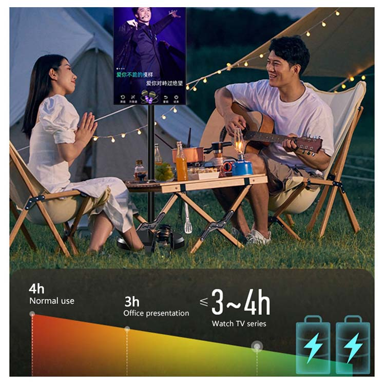 Taktik Smart Floor Display – 21.5”, 27”, 32” | Rotatable Android Touch Screen with Battery, Wi-Fi & HD Display