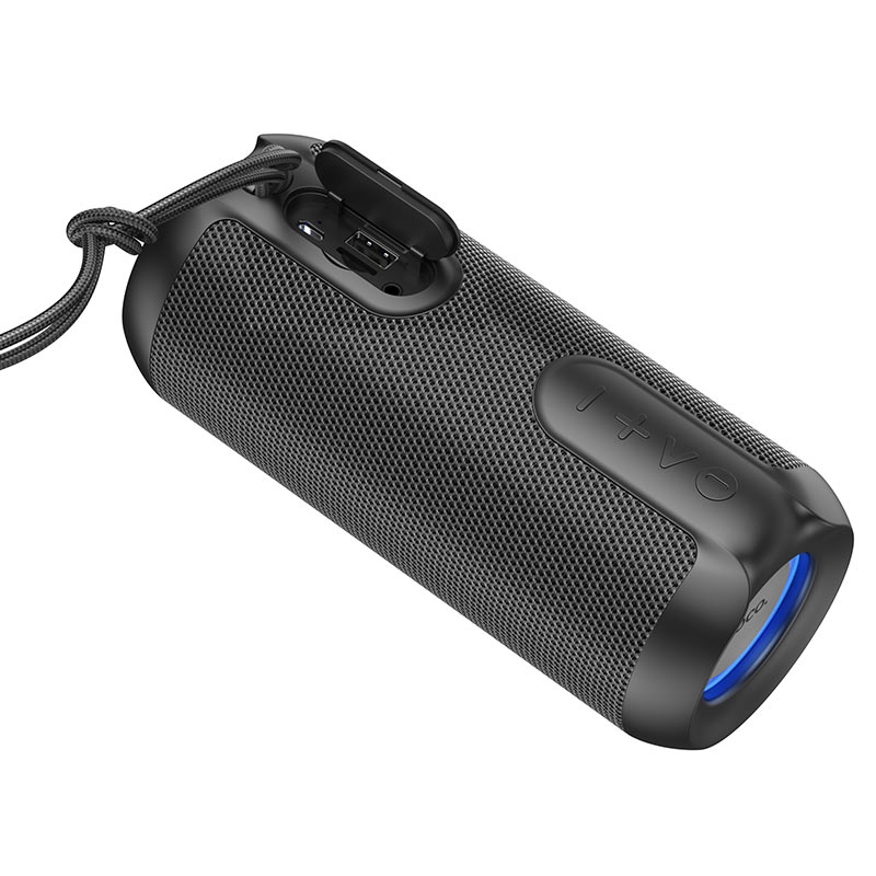 HOCO BS48 Artistic Wireless Bluetooth Speaker – Colorful Lights, FM/TF/USB, Dual 5W, 1200mAh Battery