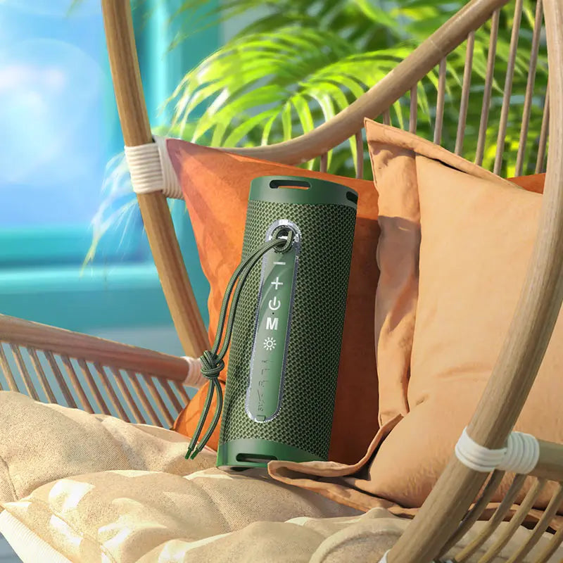 HOCO HC9 Dazzling Pulse Wireless Speaker – Dual 5W Bluetooth v5.1 Portable Speaker with RGB Lights, 1800mAh Battery, BT/USB/TF/AUX/TWS Support The Wonders Mart Trading™