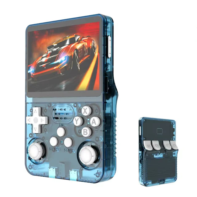 R36S Retro Handheld Game Console – 3.5” IPS Screen, 64GB, 15,000+ Preinstalled Games, RK3326 CPU, 20 Emulators, 3500mAh Battery