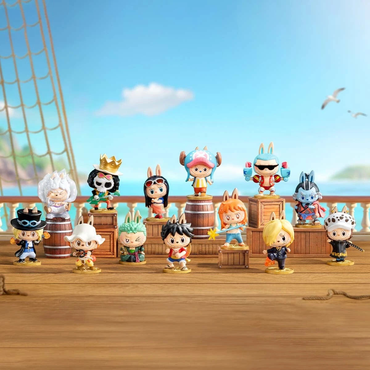 Labubu The Monsters x One Piece – Blind Box Series (12pcs Display Case)