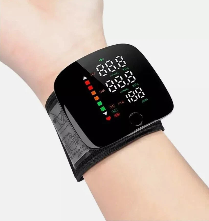 Wrist Blood Pressure Monitor with LCD Display and Voice System