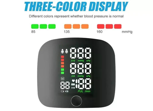 Wrist Blood Pressure Monitor with LCD Display and Voice System The Wonders Mart Trading™