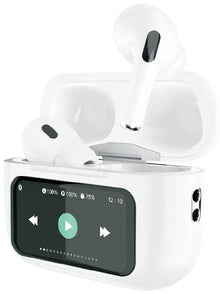 DENX DX650 ANC Wireless Earbuds with Touch LED Display – Bluetooth 5.4, Noise Cancelling, 100H Standby, White The Wonders Mart Trading™