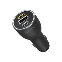 Promate PowerDrive-120 | 120W RapidCharge™ Car Charger with Dual USB-C PD (100W + 20W) & USB-A QC 3.0 (18W) The Wonders Mart Trading™