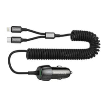 Promate PowerDrive-33PDCI | 33W Car Charger with Built-In Lightning Cable + USB-A Port The Wonders Mart Trading™