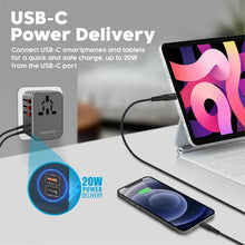 Promate TripMate-36W | 5-Port Universal Travel Adapter with Surge Protection – USB-C + USB-A – 36W Output – Global Plug Compatibility The Wonders Mart Trading™