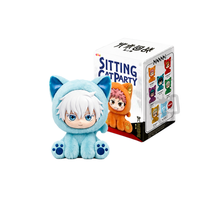 EAKI Jujutsu Kaisen Sitting Cat Party Plush Pendant Blind Box – Single Box The Wonders Mart Trading™